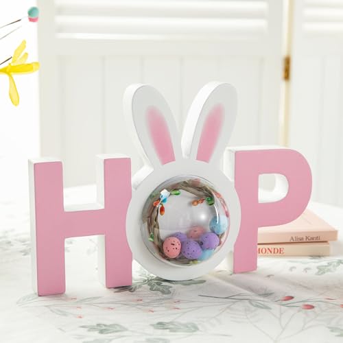 Easter Hop Wooden Bunny Sign - Spring Table Decor for Easter Party - Variation of THIS listing