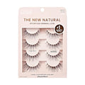 Natural False Eyelashes 4 Pairs - High Bun Style, 12mm, Reusable Cluster Lashes - Easy to Apply - Variation: High Bun