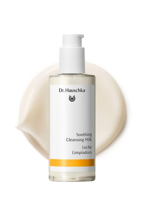 Dr. Hauschka Soothing Cleansing Milk - pH Balanced Facial Cleanser & Makeup Remover for Sensitive Skin, 4.9 Fl Oz