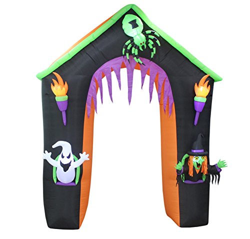 9 Ft Tall LED Lighted Halloween Inflatable Haunted Castle