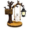 Halloween Hanging Ghost Decoration with Lantern and Boo Sign - Style 129
