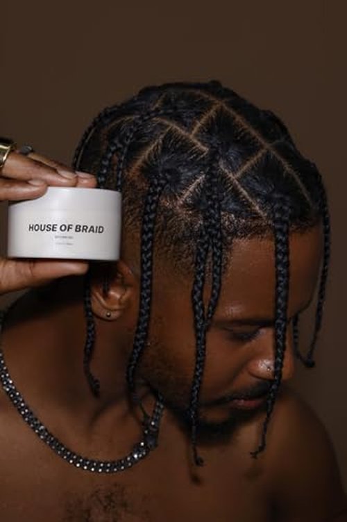 House Of Braid Hair Styling Gel - Extra Hold for Curly, Wavy, Slick Back, Edge Control, Braid Gel - Non Toxic, Frizz and Flake Free Hair Jam with All Natural Ingredients (3.4 Oz)