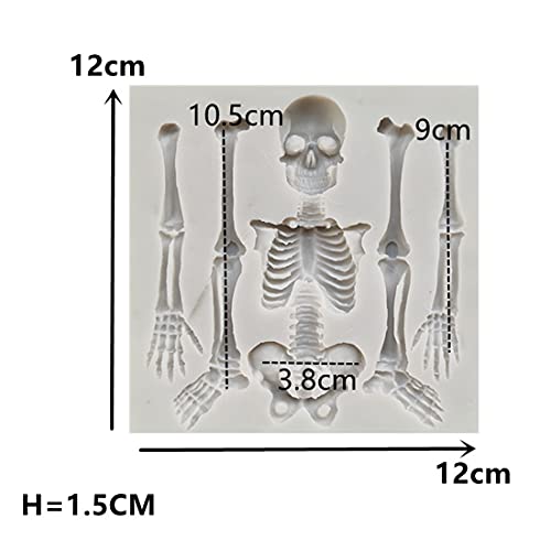 Skull Silicone Cake Mold for Halloween Baking and Cake Decorating