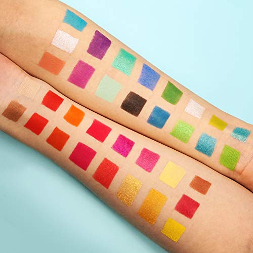 Colorful Eyeshadow Palette with 34 Shades - Waterproof, Matte & Shimmer Makeup