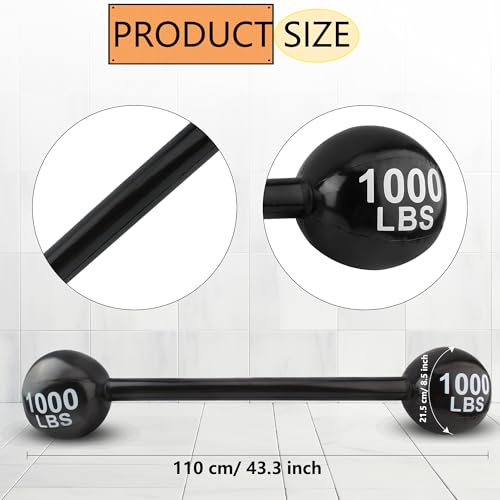 12 Pack Inflatable Dumbbell Barbell Party Props - 47 Inch Fake Weights for Cosplay & Celebration