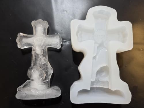 Halloween Skeleton Tombstone Silicone Mold for Cakes Candles and Crafts