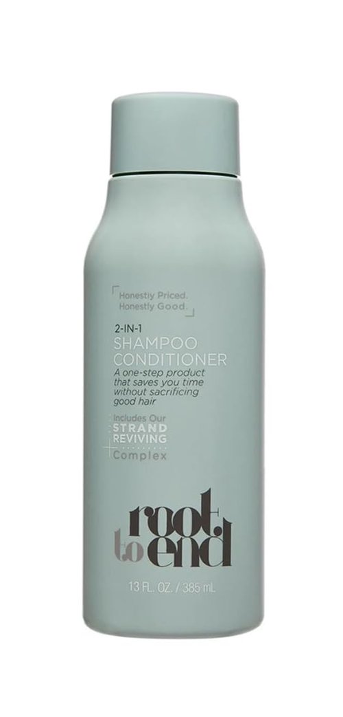 Root to End 2-in-1 Shampoo & Conditioner - Nourishing Formula for Healthy Hair | 12 oz
