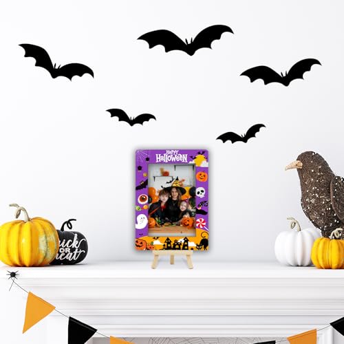 Halloween Picture Frame 4x6 Spooky Ghost Pumpkin Gift - Halloween 7 Variation