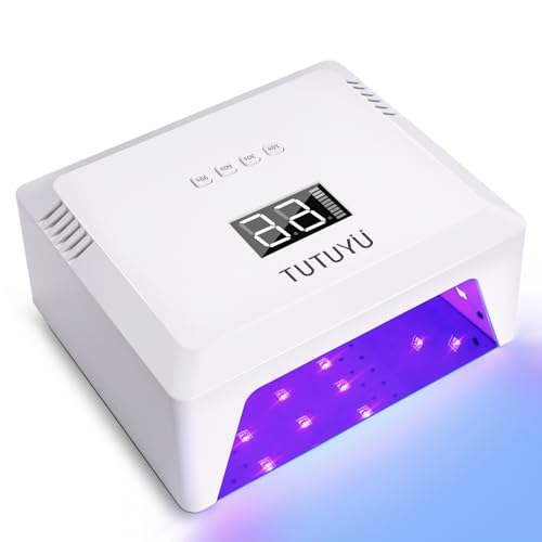 White 72W UV LED Nail Lamp with 4 Timers Auto Sensor for Gel Polish - T17