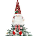Gnome Christmas Tree Topper Plush Ornament - Red Hat, Scandinavian Style