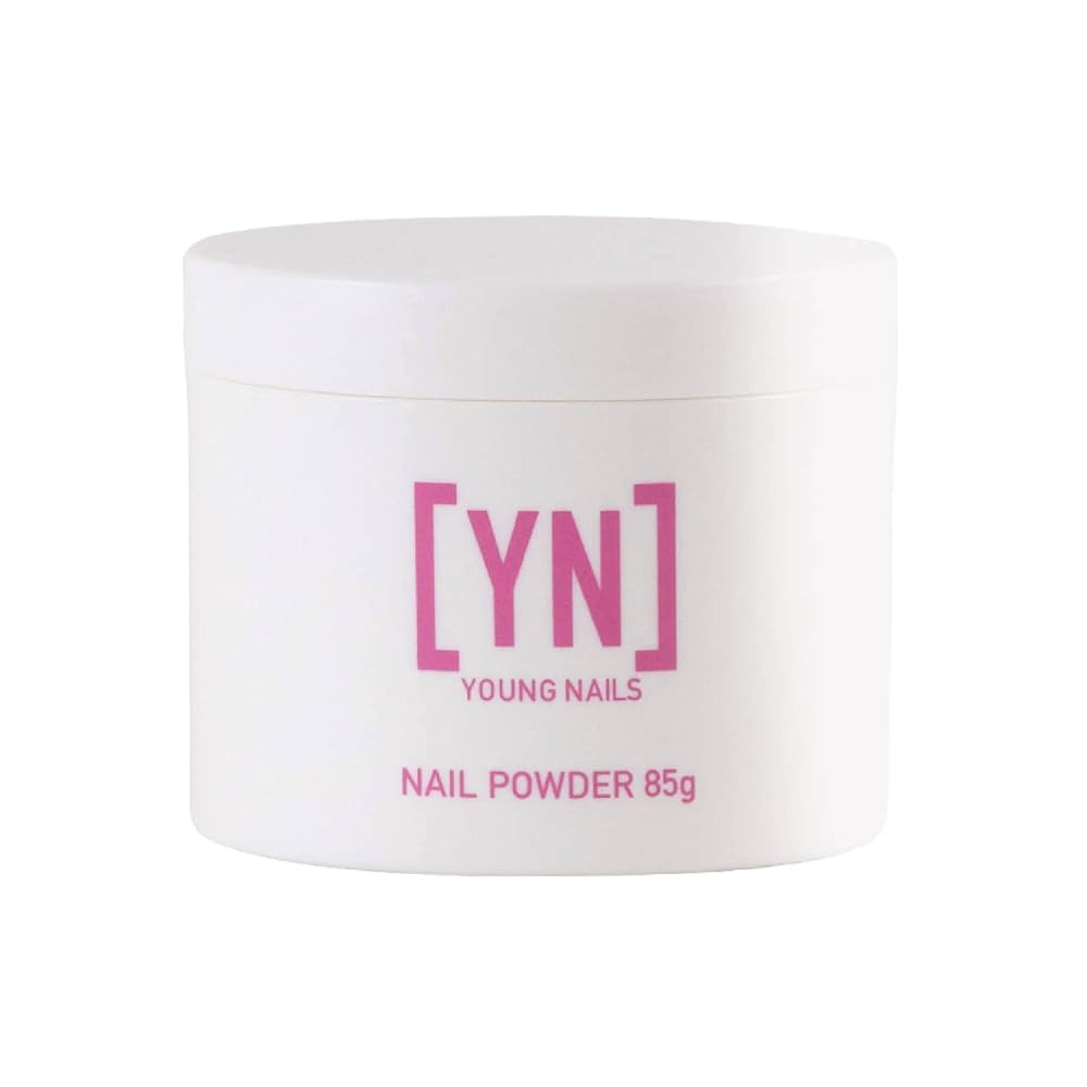 Young Nails Acrylic Core Powder - Professional Self-Leveling Nail Powder for Extensions | Clear, Nude, Pink & White - 85g