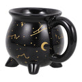 Black Halloween Witch Cauldron Mug - 10 Oz Novelty Ceramic Coffee Cup