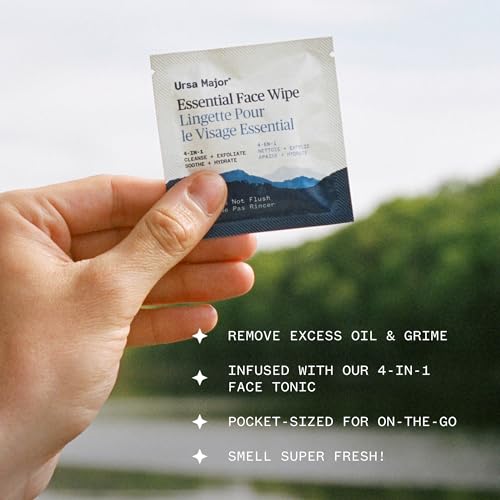 Refreshing Orange Lavender Fir Face Wipes - 40 Biodegradable, Cruelty-Free, Individually Wrapped