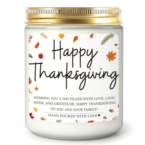 Happy Fall Scented Candle - Autumn Decor for Home Thanksgiving Gift