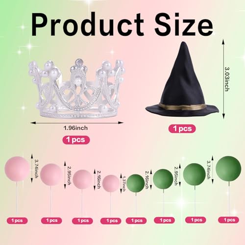 Halloween Witch Cake Toppers Set - 42pcs Cupcake & Cake Decorations