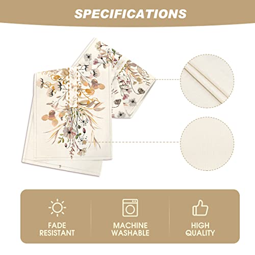 Brown 13x120 Inch Fall Table Runner Polyester Home Decor Party Tablecloth