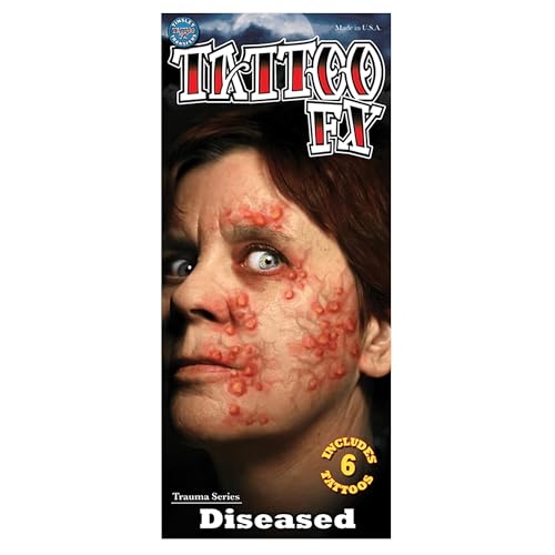 Temporary Tattoo FX Kit - Realistic Diseased Trauma Effect for Costumes
