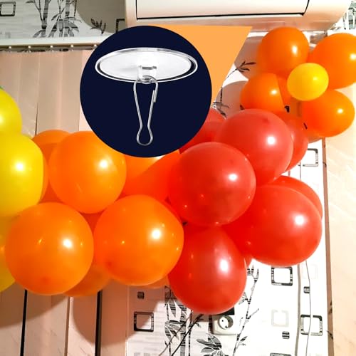 Self-Adhesive Ceiling Hooks 60 Pack Clear Disc for Hanging Decorations - Variation of Transparent-60 Pack