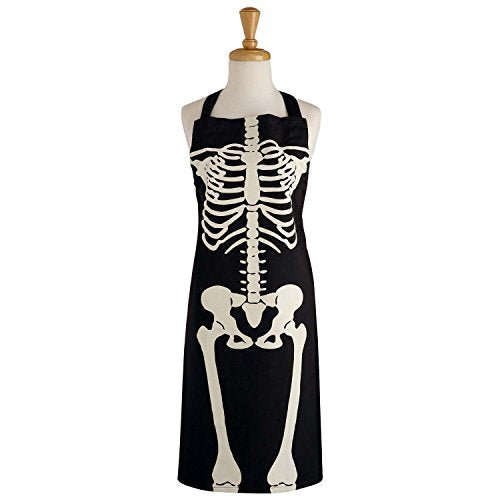 Halloween Skeleton Apron & Oven Mitt Set - Fun Kitchen Accessories