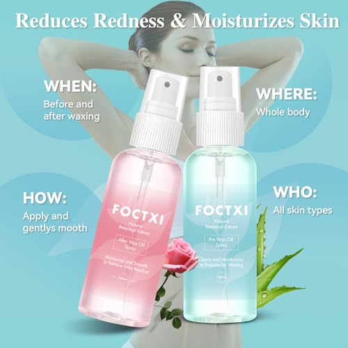 Multicolor 2-Bottle Wax Care Kit - Pre & Post Wax Cleansing & Oil Spray