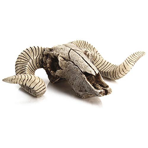Romeeton Sheep Skull Wall Hanging Decor - Unique Metal & Resin Wall Art for Home & Bar - Variation A
