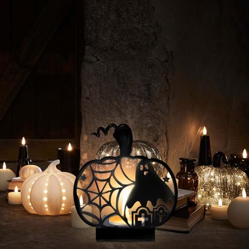 Halloween Shadow Candle Holder Pumpkin Ghost with Shadow Effect - Cs-hw-04
