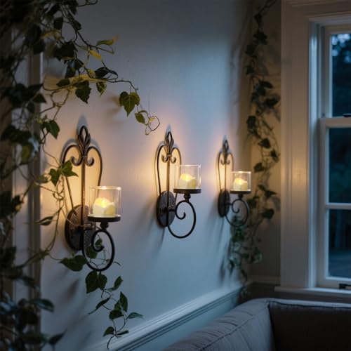 48 Pack Battery Operated Flameless LED Tea Lights with Timer - Flickering Votive Candles for Indoor & Outdoor Holiday Decor - Variation of Timer Tea Lights-C 48PCS