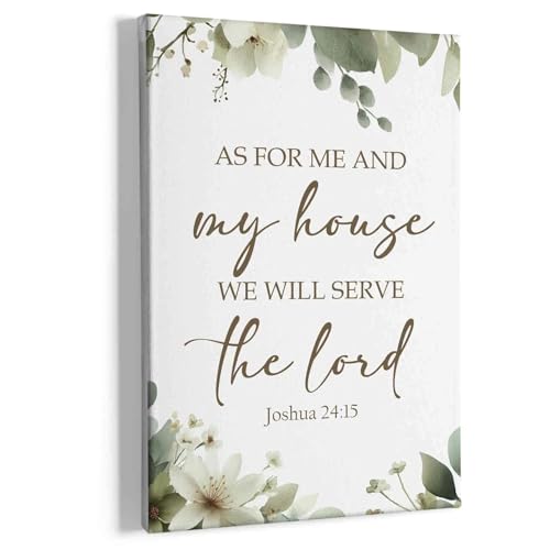 Big Christ Wall Decor Canvas - Biblical Scripture Artwork for Home, 36x24 - Religious Wall Art