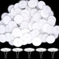 Self-Adhesive Ceiling Hooks 60 Pack Clear Disc for Hanging Decorations - Variation of Transparent-60 Pack
