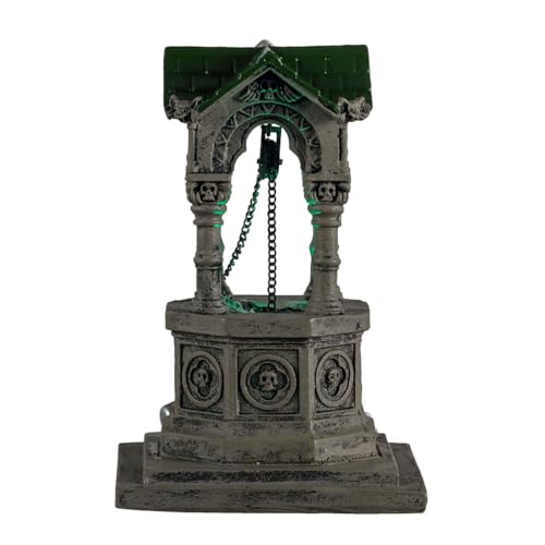 Lighted Gothic Well Table Accent - Spooky Halloween Decor, Battery-Operated