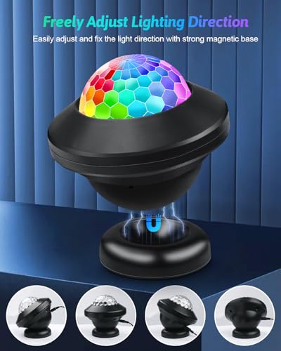 Kids Party Karaoke Lights Set with Remote - 6 Color Disco Lighting for Celebrations