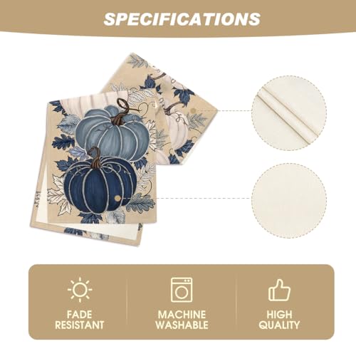 Blue 13x72 Inch Fall Table Runner – Polyester Home Decor for Dining & Events