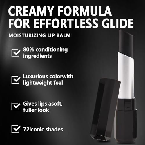Black Matte Lipstick for Women 1 Count Long Lasting Waterproof Lip Gloss & Face Paint