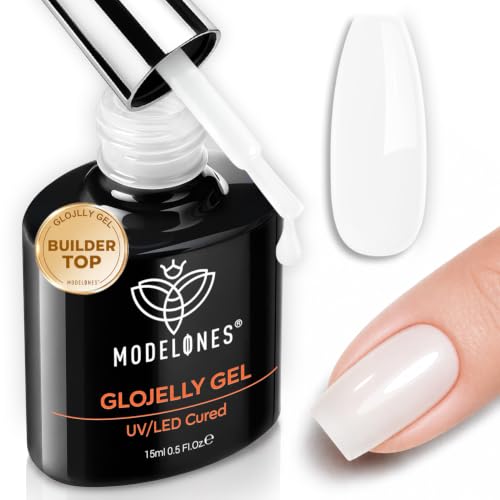 Milky White Builder & Top Coat Gel Polish - 15ML - Variation: Milky White Builder Top