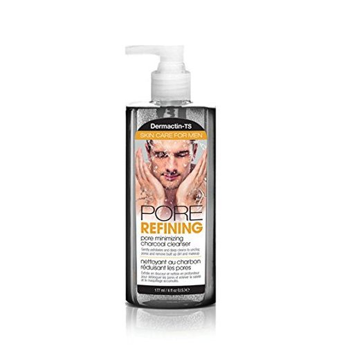 Dermactin-TS Charcoal Cleanser - Men's Skin Care for Pore Minimizing | 5.7 Ounce