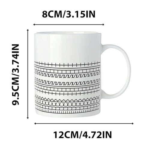 White Hidden Message Coffee Mug, 11 Oz Funny Cup, Gift for Coworkers & Friends