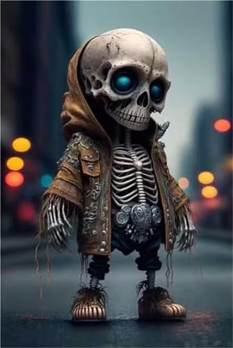 4pcs Skeleton Decor Set - Halloween Garden Gnome Skeleton Figurines Indoor Outdoor