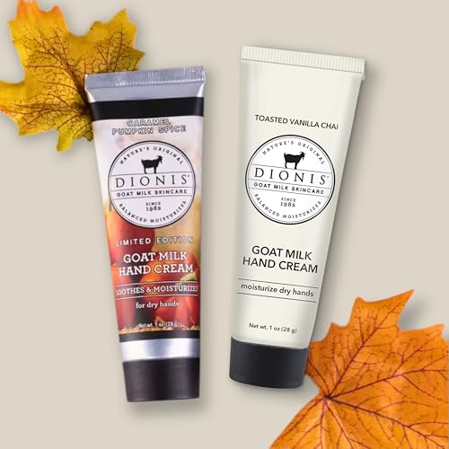 Dionis Goat Milk Hand Cream Pumpkin & Vanilla Chai 1oz (Pack of 2)