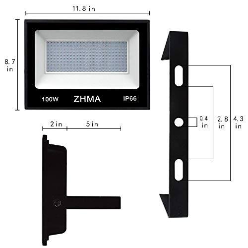 100W LED Black Light - IP66 Waterproof, Neon Glow for Indoor & Outdoor Parties - Variation 100.0