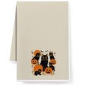 Funny Pumpkin Cat Hand Towel - Fall Decor Kitchen Dish & Hand Towel for Cat Mom & Gift - Pumpkin Cat Variation