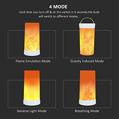 Rechargeable LED Flame Light with Remote & Timer - Waterproof Indoor & Outdoor Lamp