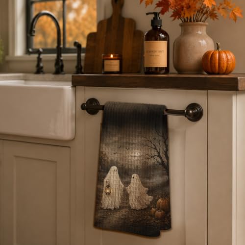 Halloween Ghost Hand Towel 16x24 Inch Haunted House Spooky Decor - Child Variant