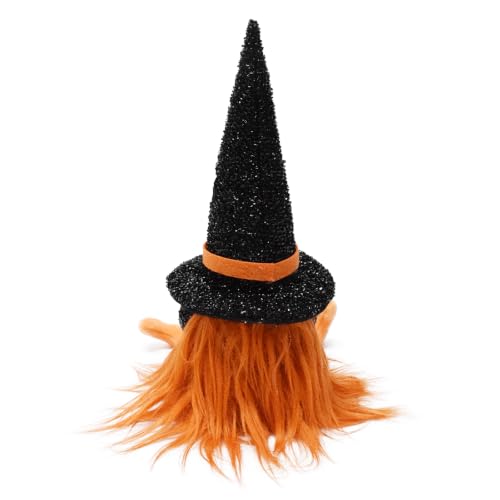 Halloween Gnome Decorations Plush Gnomes with Spooky Ghost and Witch Hat - Set of 2