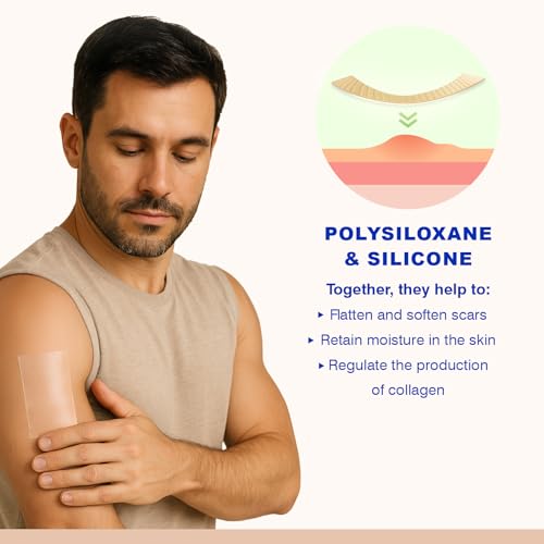 Silicone Scar Tape for Surgical & Keloid Scars, Reusable 1.6x60 Inch Roll