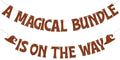 Brown Glitter Banner - Magical