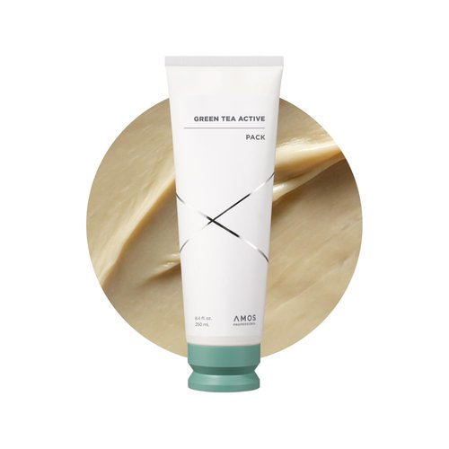 AMOS PROFESSIONAL Green Tea Active Hair & Scalp Pack l Anti-Aging for Fine, Thinning Hair | Moisturizing & Volumizing Hair, 8.4 fl. oz.