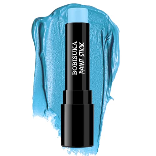 Light Blue Face Paint Stick - Sweatproof Eye Black for Sports, Halloween & Cosplay