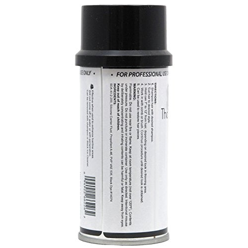 Black Ice Hair Touch Up Spray 4 oz - Conceals Bald Spots & Fades