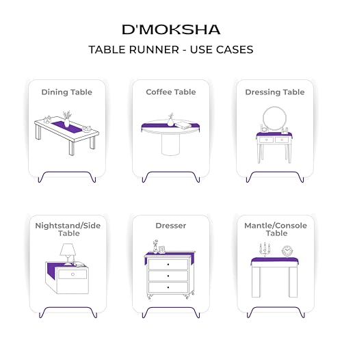 Charcoal Gray Linen Table Runner - 14 x 60 Inches - Classic Linen by D'Moksha