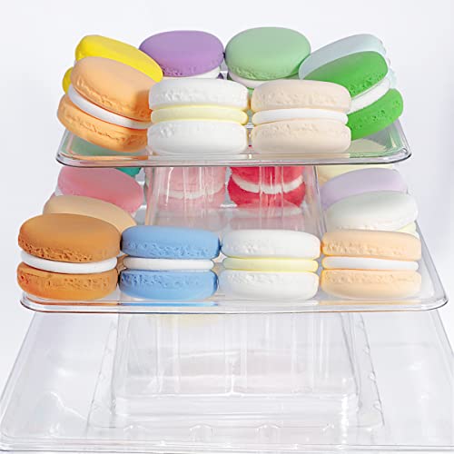 5-Tier Macaron Tower Stand - Clear Dessert Cake Display for Parties & Weddings